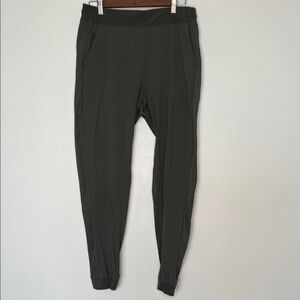 Athleta Brooklyn Jogger Textured Active Pants Green Size 10